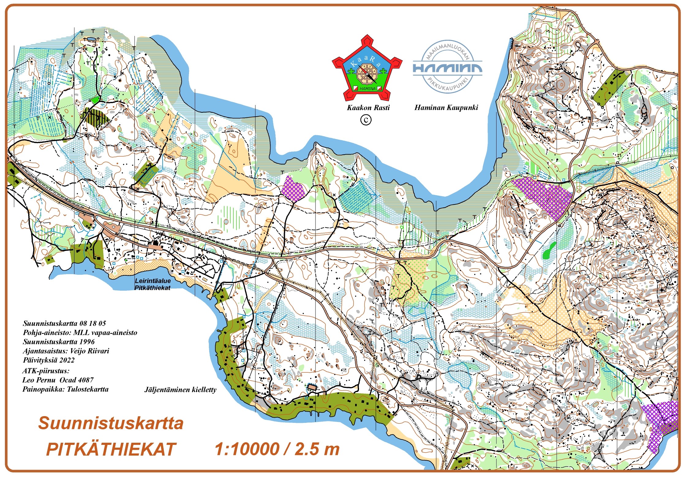 Rannikkorastit  Pitkäthiekat, päivä ja yö - September 13th 2022 -  Orienteering Map from Kymin Suunnistajat