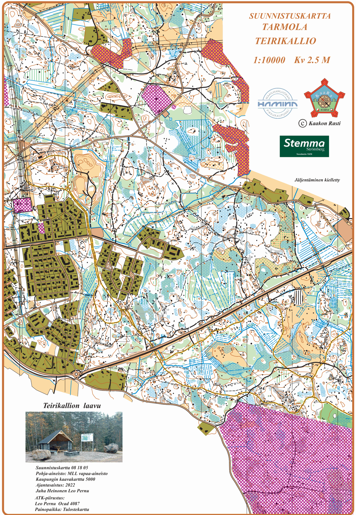 KothamCup  Tarmola - October 25th 2022 - Orienteering Map from  Kymin Suunnistajat